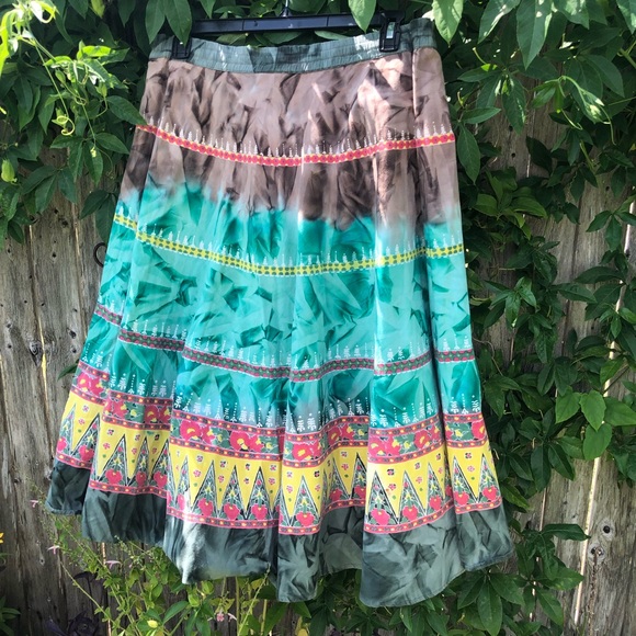 Vtg Fun Bohemian Skirt - Picture 8 of 15